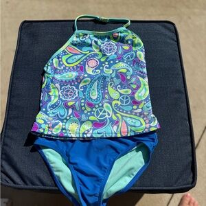 OP Turquoise Paisley Bikini Set